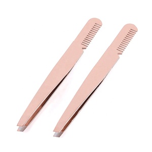 Pinzas para Cejas TWEEZEX INTERNATIONAL de Calidad Profesional, Hechas a Mano con Logotipo Personalizado, Punta Inclinada, Acero Inoxidable Dorado, Duraderas - Product Image 6