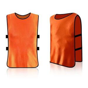 Gilet de sport unisexe pour adulte, respirant, sans manches, bleu, en polyester, col en V, coupe classique, toutes saisons, impression personnalisée, 160g, maillot d'équipe - Product Image 3