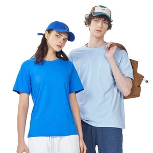 เสื้อยืดคอกลมแขนสั้นใส่ได้ทั้งชายและหญิงเสื้อไม่มีปก100% 180gsm ผ้าฝ้ายใส่ได้ทั้งชายและหญิง - Product Image 3