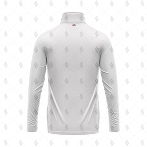 Camisetas de Forro Polar de Primera Calidad 100% Poliéster para Hombre, con Media Cremallera, Color Sólido, Tejido Ligero de Secado Rápido, Top Informal de Invierno - Product Image 3