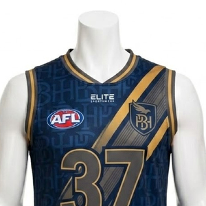 เสื้อกีฬา AFL แบบสั่งทำพิเศษ พิมพ์ลายแบบ Dye Sublimation เนื้อผ้าระบายอากาศได้ดี พร้อมพิมพ์ชื่อทีมและหมายเลข รับผลิตแบบ OEM/ODM - Product Image 3