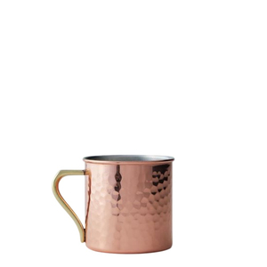 Vintage Style Barware Cocktail <b>Drinkware</b> With Brass Handle Handmade Hammered Pure Copper Mug Perfect For Home Bar Use - Product Image 1