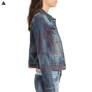 Vestes pour femmes tendance, dernières nouveautés, très vendues, élégantes, décontractées, classiques, élastiques, en jean, manteau en jean pour femmes - Product Image 6