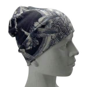 Gorros de Invierno Cálidos con Diseño Sublimado Personalizado al por Mayor, Gorros de Jacquard con Puño, Tejidos en Acrílico/Algodón, Unisex, con Lazo de Mohair - Product Image 5