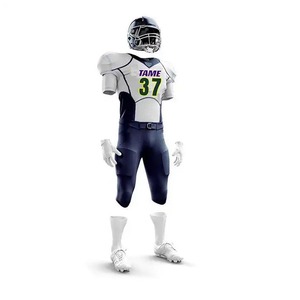 Hot Selling Custom Printed Breathable Front Logo Short Sleeve American Football Uniform-High Quality 100% Polyester <b>Cheap</b> Price - Product Image 5