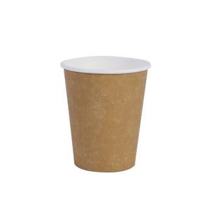 Vasos de papel desechables de doble pared para bebidas calientes, vasos de papel desechables de calidad alimentaria, blancos/kraft. - Product Image 2