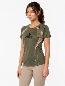 Camiseta holgada con cuello redondo para mujer, camiseta básica de manga corta de algodón transpirable para salidas informales, vacaciones y actividades diarias - Product Image 6