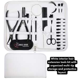 Kit d'outils professionnels pour extensions de cheveux noirs avec pince à sertir robuste de 7 pouces et pince à sectionner les cheveux - Product Image 5