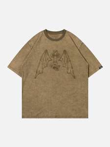 T-shirts imprimés en relief à manches courtes en vente en ligne pour hommes - Product Image 3