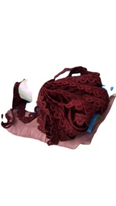 Bolsas de Ropa con Bordado Floral de Guipur, Ecológicas, Simples y Tradicionales, de Rayón/Poliéster, Directo de Fábrica - Product Image 3