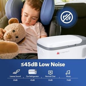 Réfrigérateur 12V 20Q/18L, Congélateur portable pour voiture, Refroidisseur électrique pour véhicules AC/DC, Réfrigérateur-congélateur 12V pour voiture - Product Image 3