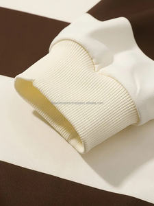 เสื้อโปโลลายทางลำลองสำหรับผู้ชายผ้าถักโพลีเอสเตอร์100% ยืดเล็กน้อยแขนยาวสำหรับฤดูใบไม้ร่วง - Product Image 2