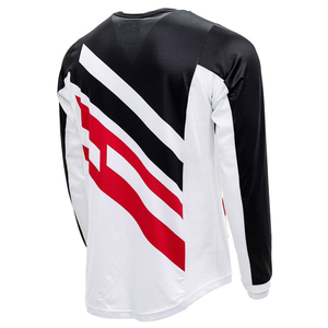 Maillot de course moto à manches longues pour homme, noir, blanc, rouge, impression par sublimation, séchage rapide, toutes saisons - Product Image 2