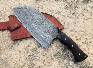 Factory Direct 8 Inch Best Selling Eco-Friendly Damascus Steel <b>Kitchen</b> Cleaver <b>Knife</b> with Rosewood Handle - Product Image 1