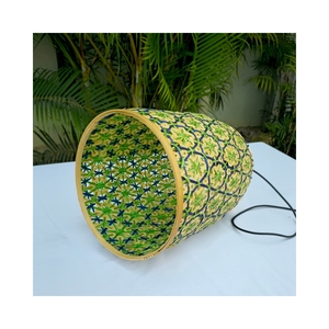 Pantalla de Lámpara de Bambú Ecológica con Forma de Trampa para Peces - Decoración Tejida Cruzada para Hostelería y Uso Doméstico - Product Image 4