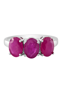 แหวนทับทิมเงินแท้ 92.5 รุ่น KLSR-11095 - Product Image 4