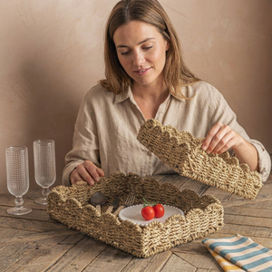 Rattan Serving Trays Plant Pattern Ramadan Birthday Luxury Living Room Table Decorations Dried Fruit Tray Home Decor - Product Image 1