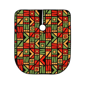 Delantal de peluquería profesional de poliéster impermeable con logo personalizado, capa de lona roja profunda para barbería y peluquería, ideal para cortes de pelo. - Product Image 5