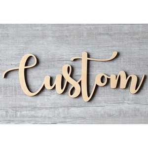 Letreros de Madera Personalizados con Nombres, Letreros de Madera Contrachapada para Familias y Descendientes, Decoración del Hogar Personalizada al por Mayor - Product Image 3