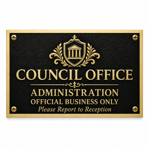 Custom <b>Engraved</b> Brass Business Nameplate Personalized Logo Metal Sign Door Office <b>Plaque</b> - Product Image 2
