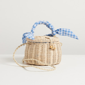 Grand moyen petit sac pour enfants sac d'école fait main sac à dos en rotin naturel osier sac à dos pour enfants adorables sacs à dos pour enfants - Product Image 2