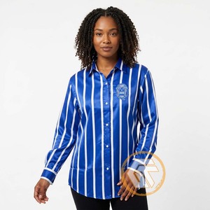 Camisa Casual con Botones para Mujer GREEK TREASURES ODM, para la Hermandad Zeta Phi Beta, 100% Algodón, Ecológica y Transpirable - Product Image 2