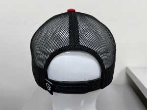 Casquettes de camionneur rouges, casquette de camionneur en maille à 6 panneaux, casquette décontractée unisexe réglable, casquette quatre saisons avec patch en cuir du Texas, casquettes de camionneur Gorras - Product Image 3