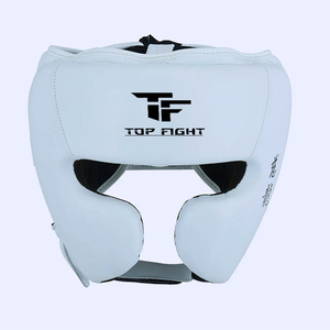 หมวกป้องกันศีรษะสำหรับชกมวย Top Fight สีแดง ทำจาก PU แบบผูกเชือก สำหรับผู้ใหญ่ ฝึกซ้อมศิลปะการต่อสู้ - Product Image 2