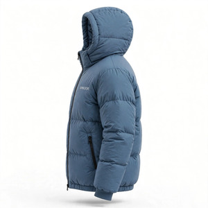 Chaqueta Acolchada con Capucha para Hombre, Color Personalizado, Resistente al Viento, con Cierre, Relleno de Poliéster para Invierno - Product Image 6