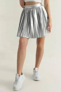 กระโปรงผู้หญิงปี 2024 สไตล์ใหม่ ดีไซน์สวยที่สุด กระโปรงผู้หญิงลายพิมพ์สไตล์ซัน ราคาถูก กระโปรงเอวสูงสีพื้น - Product Image 4