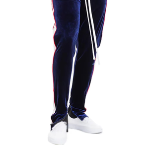 Conjunto Deportivo de Terciopelo Azul Marino Personalizado al por Mayor para Mujer: Sudadera con Capucha y Pantalones Anchos de Pierna Ancha, Fabricante de Conjuntos Deportivos de Terciopelo en Blanco para Venta al por Mayor - Product Image 5