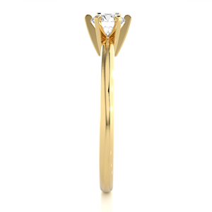 Anillo de Compromiso de Oro Sólido de 14K con Diamante Cultivado en Laboratorio, Certificado IGI, EF VVS, Anillo de Boda Elegante, Joyería Fina para Mujer - Product Image 6