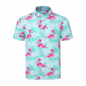 Chemise hawaïenne pour homme, tricotée, respirante, à manches courtes, boutonnée, décontractée pour l'été et la plage - Product Image 4