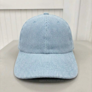 High Quality Embroidered Logo Corduroy 6 Panel Dad <b>Hat</b> Soft Form 3D Embroidery Baseball Cap Gold Copper Buckle Casual Men <b>Hat</b> - Product Image 4
