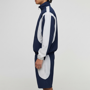 ชุดเซ็ตเสื้อแจ็คเก็ตและกางเกงขาสั้นผ้าฝ้าย 100% คุณภาพสูง สั่งทำพิเศษ พิมพ์ลายเรียบง่าย ระบายอากาศได้ดี เป็นมิตรต่อสิ่งแวดล้อม น้ำหนักปานกลาง - Product Image 2