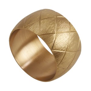 Nuevo diseño, juego de 6 servilleteros de hierro dorado pulido para decoración navideña, decoración de bodas y regalos. - Product Image 5