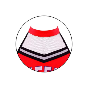 Ensembles d'uniformes de cheerleading personnalisés pour filles et adultes, avec logo frontal imprimé par transfert thermique, pour équipes et compétitions, couleurs variées, hauts et shorts 100% coton - Product Image 5