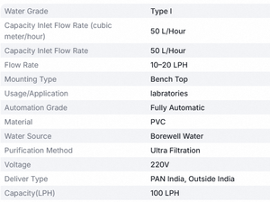 Sistema de Purificación de Agua de Alta Pureza para Análisis HPLC, Generador de Agua Ultrapura con Filtración Multietapa RO - Product Image 4