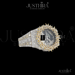 Indian Manufactured Moissanite Diamond <b>Watch</b> Luxury Jewelry Style Fully Iced Out Wristwatch <b>for</b> <b>Women</b> Available At Best Price - Product Image 3