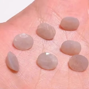 3x5mm pierre de lune pêche naturelle pierres précieuses à facettes taille ovale pierre de naissance semi-précieuse pour la fabrication de bijoux - Product Image 2