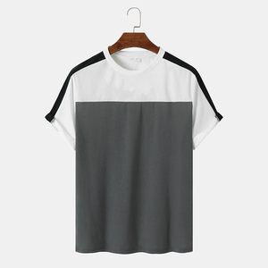 เสื้อยืดผู้ชายขายส่ง ผ้าฝ้าย 100% คอกลม รับทำโลโก้ OEM ออกแบบเองได้  เสื้อยืดผู้ชายสีสันตามสั่ง ปี 2026 - Product Image 1