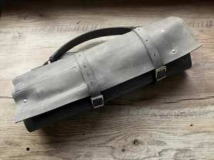 Étui de luxe vintage en cuir pleine fleur pour couteaux de chef avec protection et rangement pour couteaux de cuisine LSKR-0120 - Product Image 3