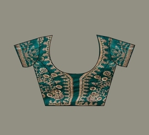Sari de chifón bordado KV estilo Bollywood para uso diario - Product Image 6