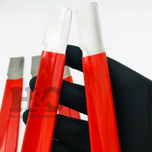 Eco-Friendly Stainless Steel Stripping Knives for Terriers <b>Dog</b> Grooming Combs Red Stripping Knife - Product Image 1