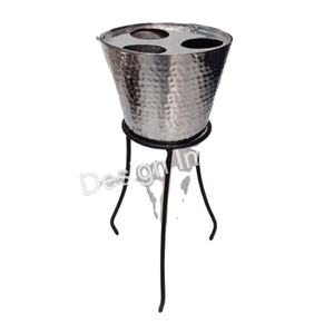 Soporte para Paraguas de Metal con Diseño Martillado, Soporte de Trípode y Base para Suelo, Decoración para el Hogar - Product Image 1