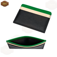 Dompet Kartu Kulit Hijau Mewah |   Dompet Kartu Kulit Asli Tipis untuk Pria |   Dompet Anti RFID OEM ODM Grosir