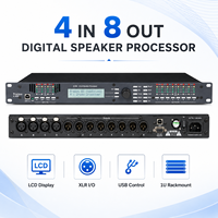 AOFO 4.8SP Processeur d'effets audio karaoké professionnel, processeur d'effets sonores numérique, processeur vocal avec son surround pour scène KTV
