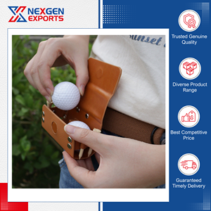 Vente exclusive : Organisateur de balles de golf en cuir PU de qualité inégalée, très résistant, avec sac suspendu pour les acheteurs en gros - Product Image 4