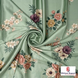 Printed Japan Satin Fabric Manufacturer Custom OEM ODM Apparel Bridal Home Textile Export Factory - Product Image 1
