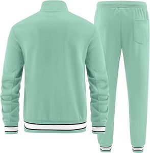 STALWART IMPEX Unisex Tracksuit Full Zip <b>Jacket</b> Side Pockets Matching Pants Breathable Solid Color Casual Autumn Wear Adult - Product Image 4